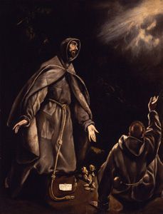 San Francisco en éxtasis de El Greco