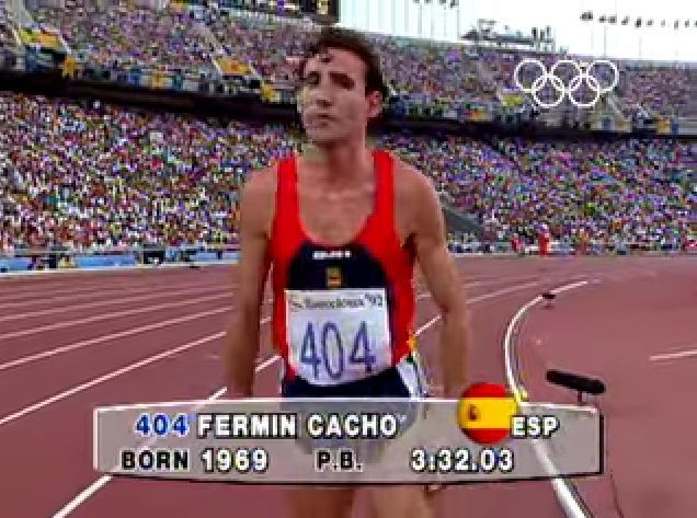 Fermín Cacho oro en Barcelona 92