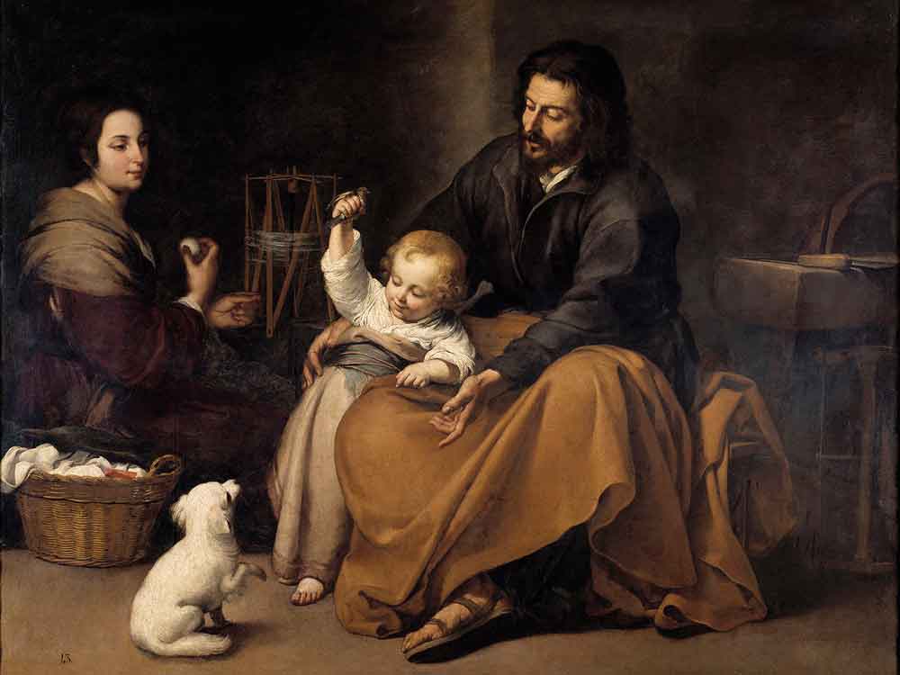Sagrada familia del pajarito de Bartolomé Murillo